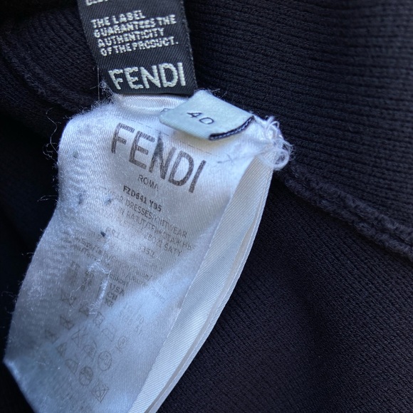 FENDI WOOL MID-LENGTH DRESS - Picture 15 of 15